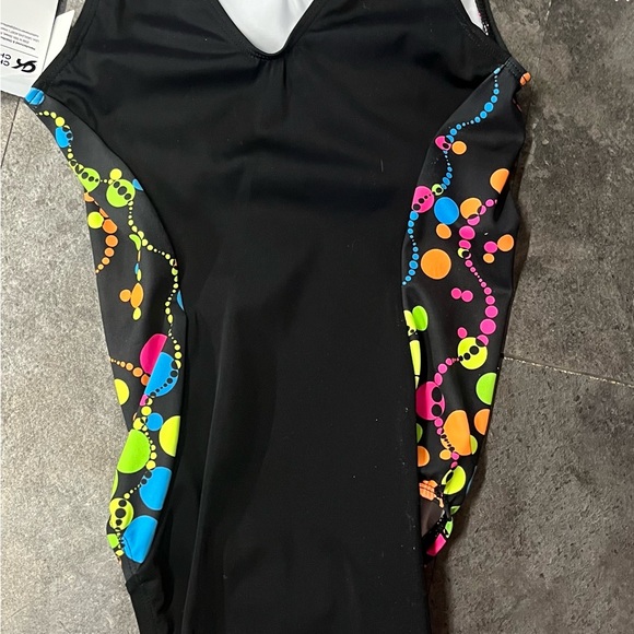 NWT GK gymnastics tumbling dance athletic black LIFE OF THE PRACTICE LEOTARD - Picture 5 of 9